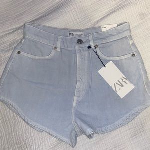 ZARA High Waist Denim Shorts